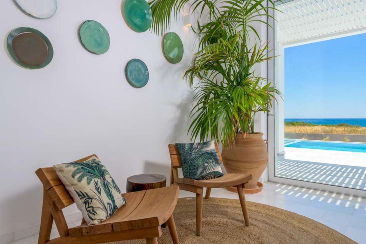 Seashore Beachfront Villa Lakhaniá Exterior foto